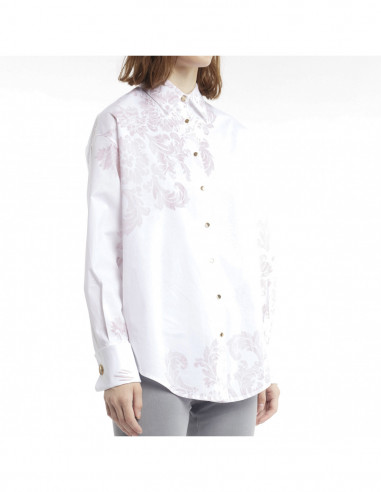 CAMICIA ST DAMASCO IN CAPO+RICAMO