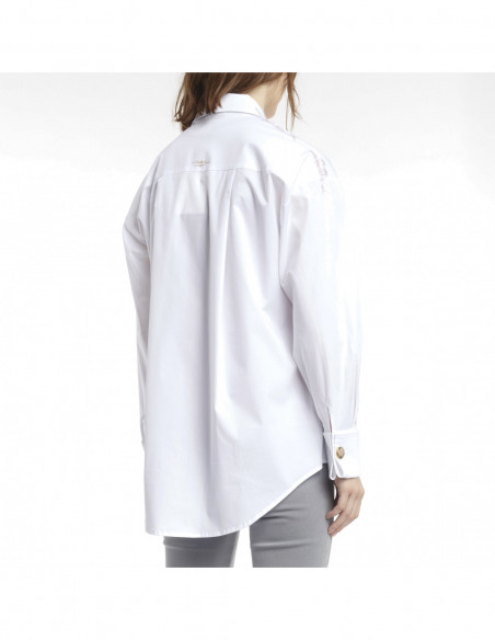 CAMICIA ST DAMASCO IN CAPO+RICAMO