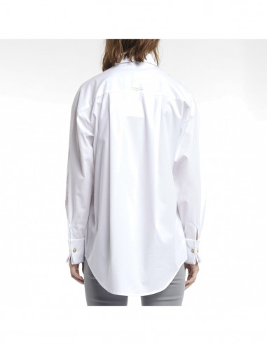EMBROIDERED DAMSK-PRINTED BLOUSE