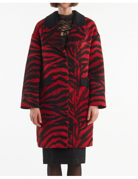 CAPPOTTO IN MAGLIA JAQUARD