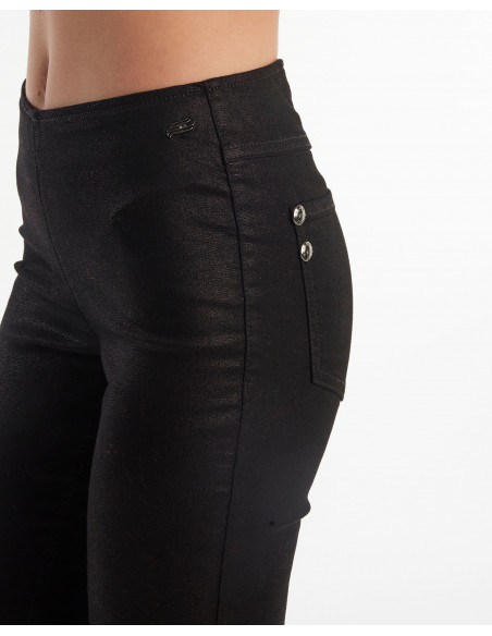 LEGGINGS SPALMATO C/SPACCO