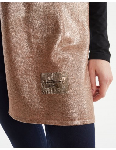 SCIARPA C/LAMINA E LOGO STRASS