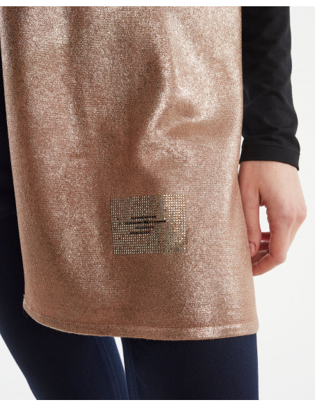 SCIARPA C/LAMINA E LOGO STRASS