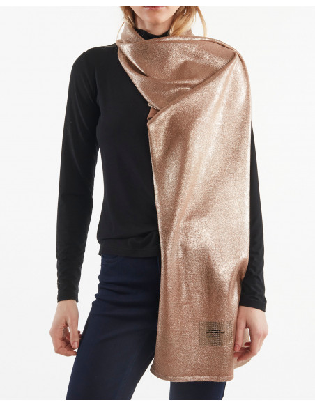 SCIARPA C/LAMINA E LOGO STRASS