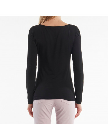 T-SHIRT M/L C/RICAMO