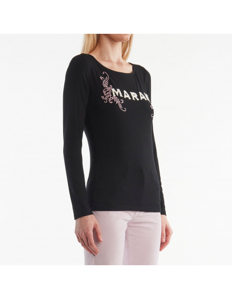 T-SHIRT M/L C/RICAMO