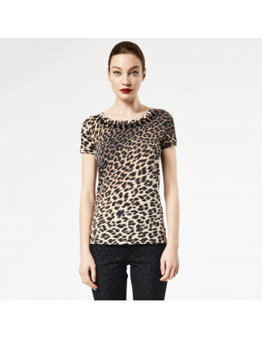 T-SHIRT ST MACULATA C/APPL ROMBI