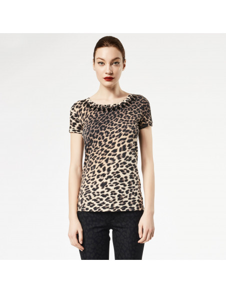 T-SHIRT ST MACULATA C/APPL ROMBI