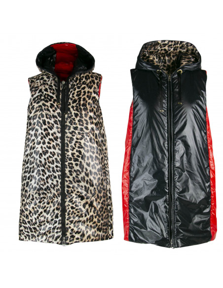 GILET LUNGO ST MACULATO REVERSIBILE
