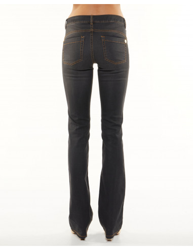 BOOT CUT LITGHT STRETCH C/CUCIT. TABACCO