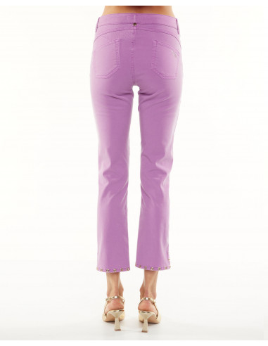 SKINNY CROPPED LYOCELL C/VELE AL FONDO