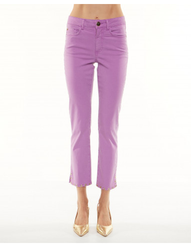 SKINNY CROPPED LYOCELL C/VELE AL FONDO
