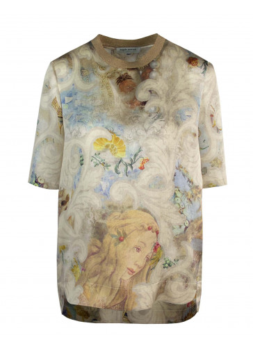 BLOUSE IMPRIME' MOULURES