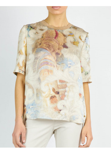 BLOUSE IMPRIME' MOULURES 2