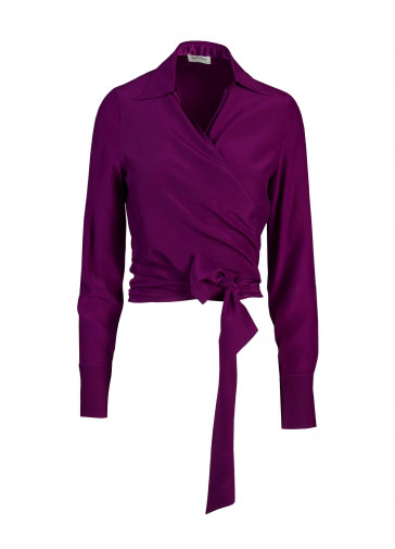 CRISS-CROSSED BLOUSE