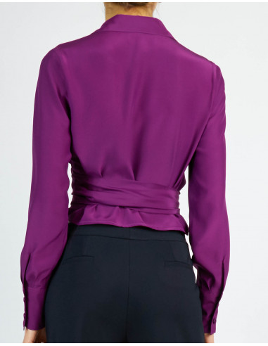 CRISS-CROSSED BLOUSE