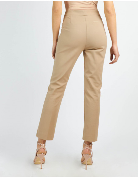 ZIPPED CHINO TROUSERS