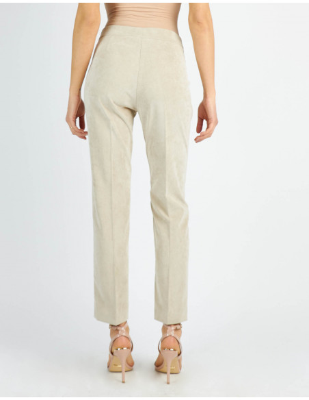 VELVET CHINO TROUSERS