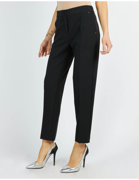 EMBROIDERED CADY CHINOS