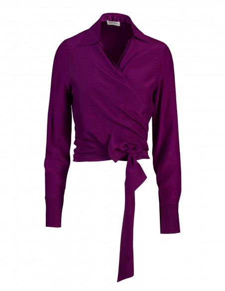 CRISS-CROSSED BLOUSE
