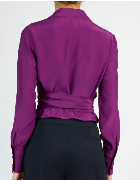 CRISS-CROSSED BLOUSE