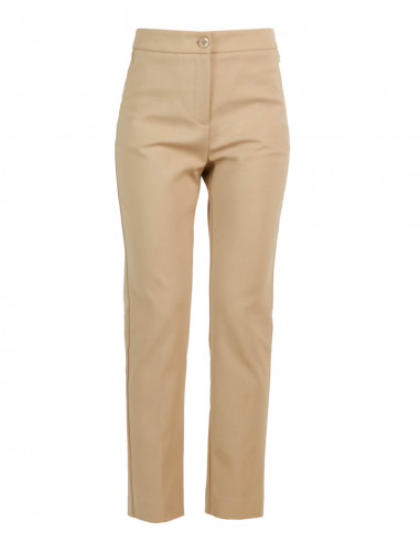 ZIPPED CHINO TROUSERS