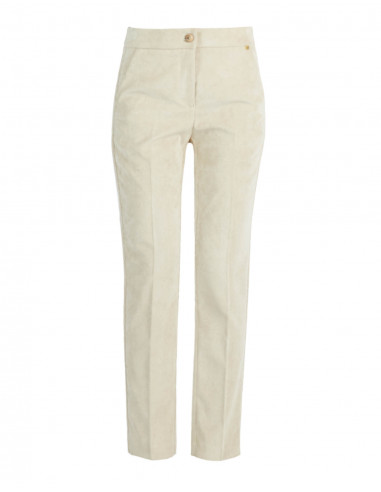 VELVET CHINO TROUSERS