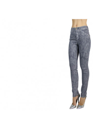 BROCADE HIGH-WAISTED SKINNY JEANS 2