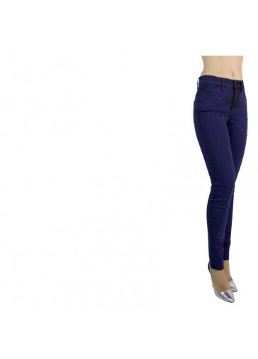 JEANS SKINNY VITA ALTA SOVRATINTO CON CRISTALLI 2