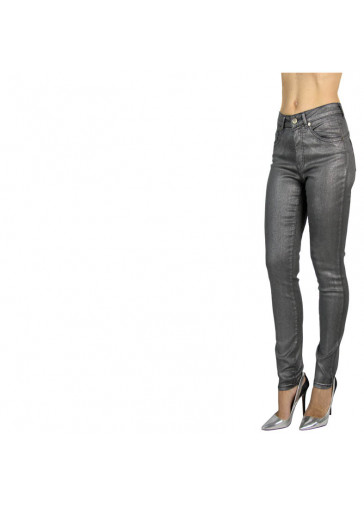 JEANS SKINNY VITA ALTA LAMINATO 2