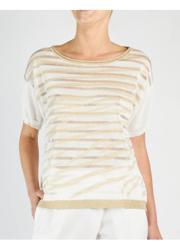 SHORT-SLEEVED T-SHIRT WITH ZEBRA PATTERN 2