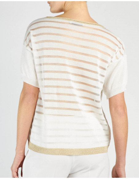 SHORT-SLEEVED T-SHIRT WITH ZEBRA PATTERN