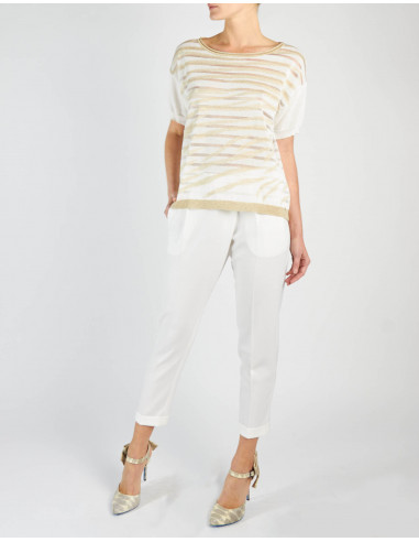 SHORT-SLEEVED T-SHIRT WITH ZEBRA PATTERN