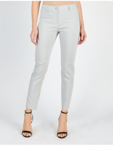 PANTALON CIGARETTE EN TISSU TECHNIQUE