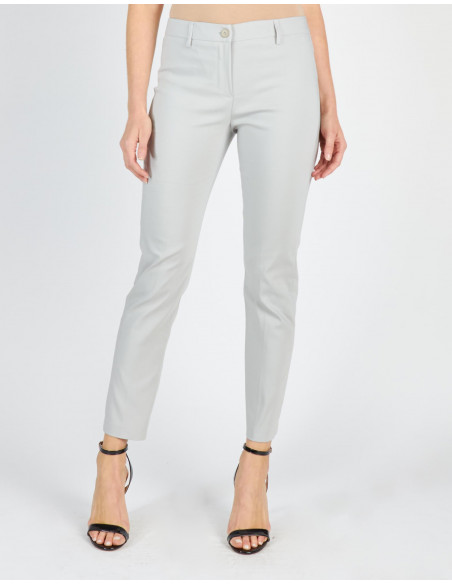 PANTALON CIGARETTE EN TISSU TECHNIQUE