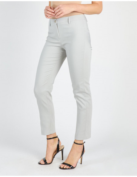 PANTALON CIGARETTE EN TISSU TECHNIQUE