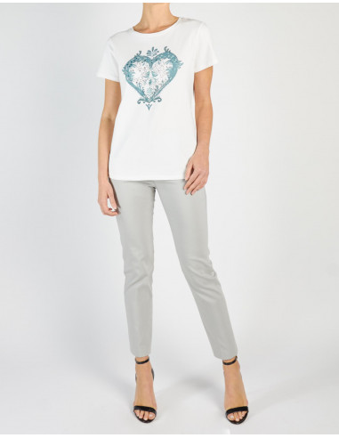 PANTALON CIGARETTE EN TISSU TECHNIQUE