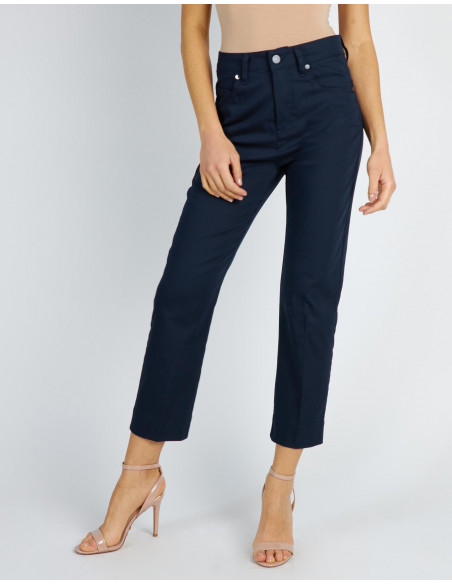HIGH-WAISTED STRAIGHT JEANS