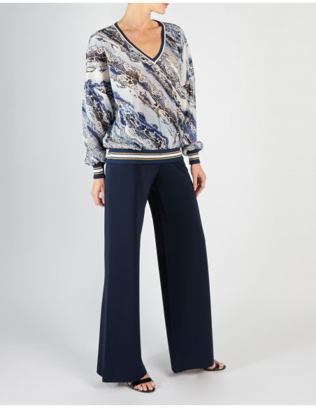 WIDE JERSEY TROUSERS