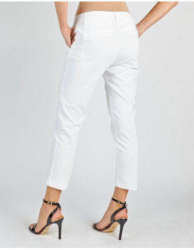 CROPPED, LOW-WAISTED PANTS