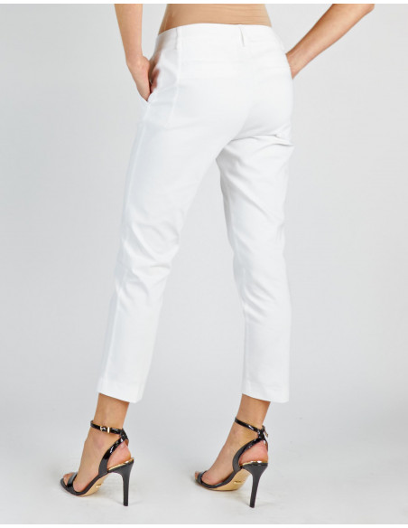 CROPPED, LOW-WAISTED PANTS