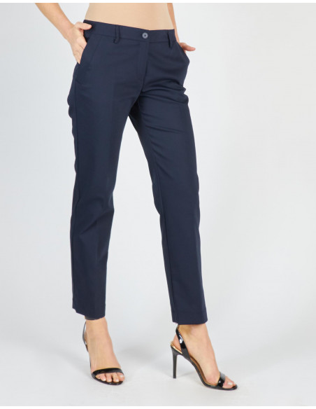 PANTALON TUBE EN TISSU TECHNIQUE