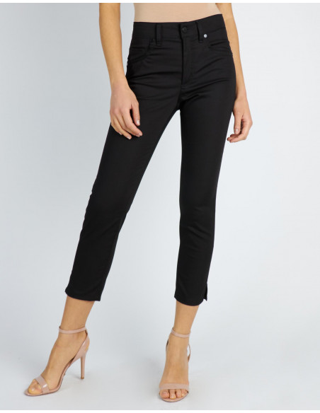 HIGH-WAISTED CROPPED JEANS
