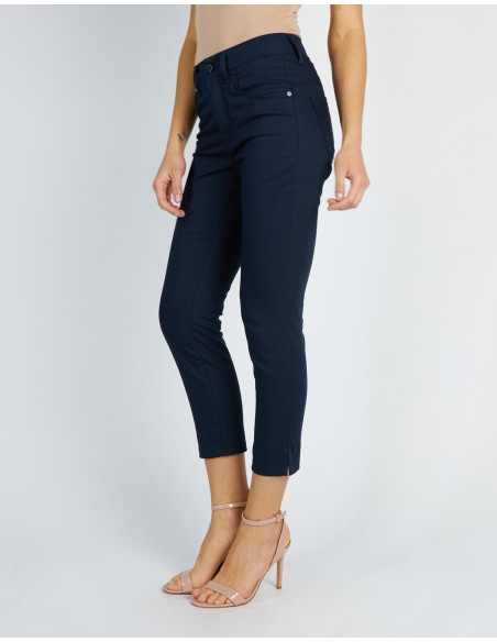 HIGH-WAISTED CROPPED JEANS