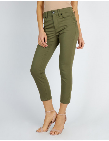 HIGH-WAISTED CROPPED JEANS