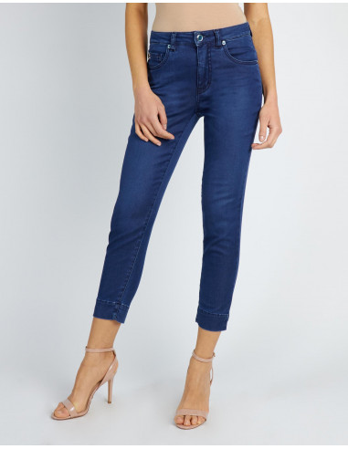 HIGH-WAISTED CROPPED JEANS