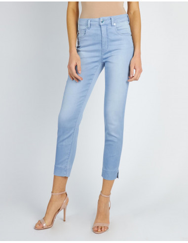 HIGH-WAISTED CROPPED JEANS