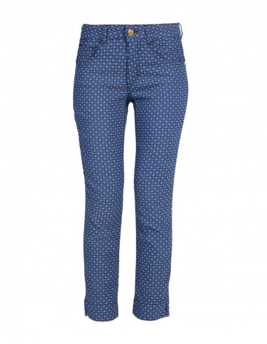 JEANS CROPPED VITA REGOLARE JACQUARD