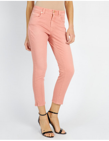 JEANS CROPPED VITA ALTA