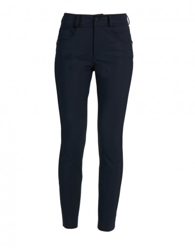 HIGH-WAISTED SKINNY JEANS IN TECHNICAL FABRIC